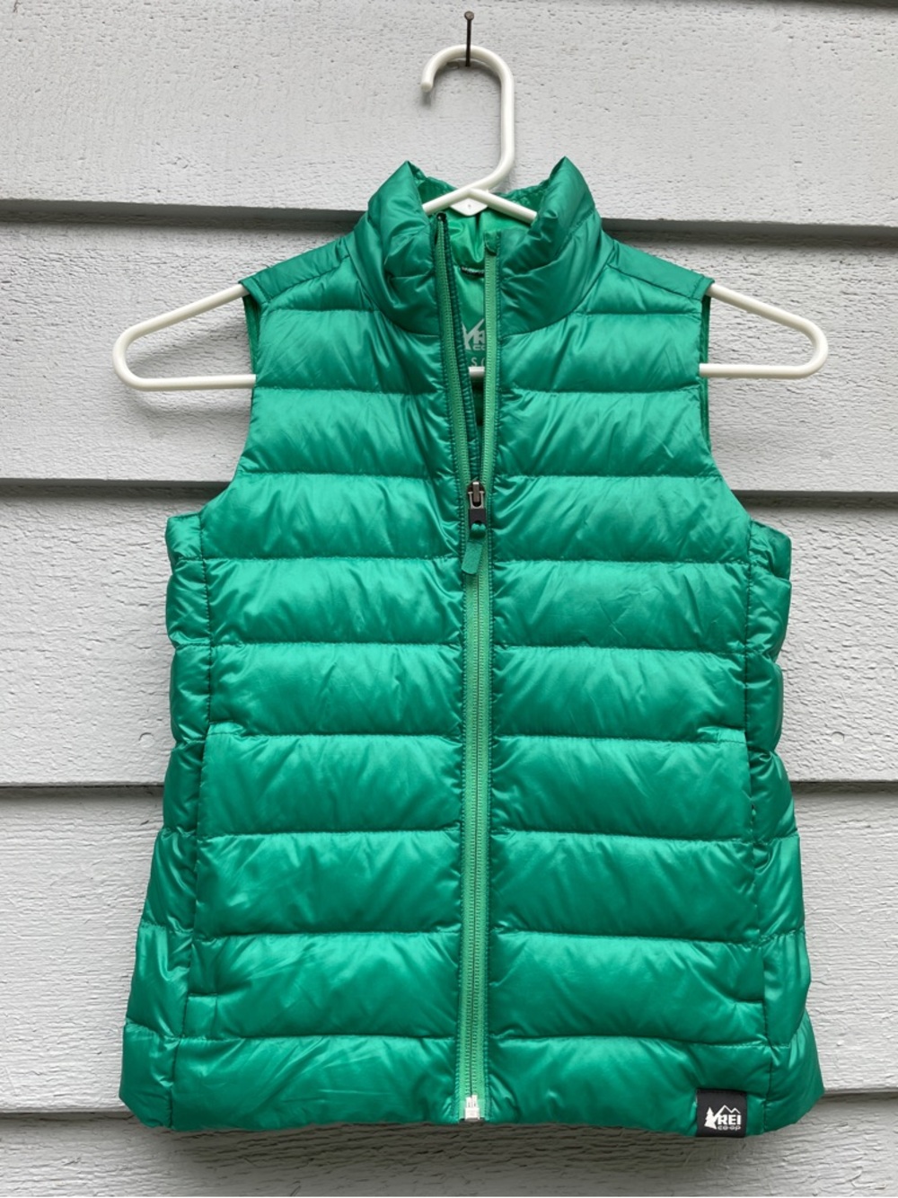REI Co-Op Down Vest, Kids Size Small (8), Green